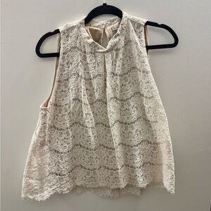 FINAL PRICE - Cream lace blouse🍄